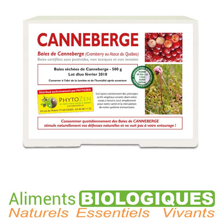 Baies de Canneberge (Cranberry) Séchées