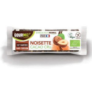 Barre energetique bio naturelle noisette cacao cru