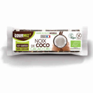 Barre energetique bio noix coco cacao cru